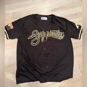Pepsi Black and Gold Button-Up Jersey